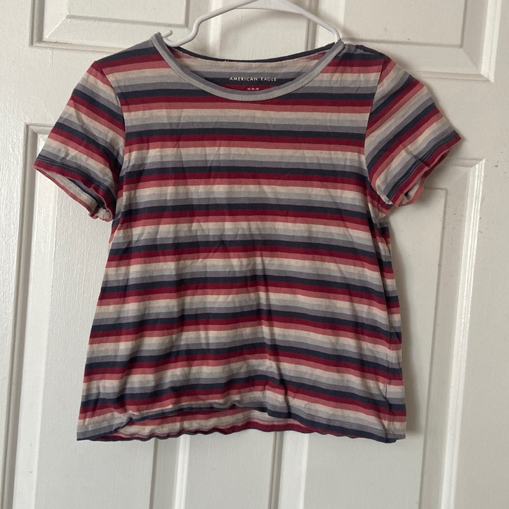 Multicolor American Eagle Crop Top